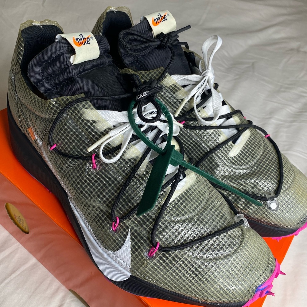 Nike x Off white collab Waffle Racer Multicolor black white fuchsia men us sz 14